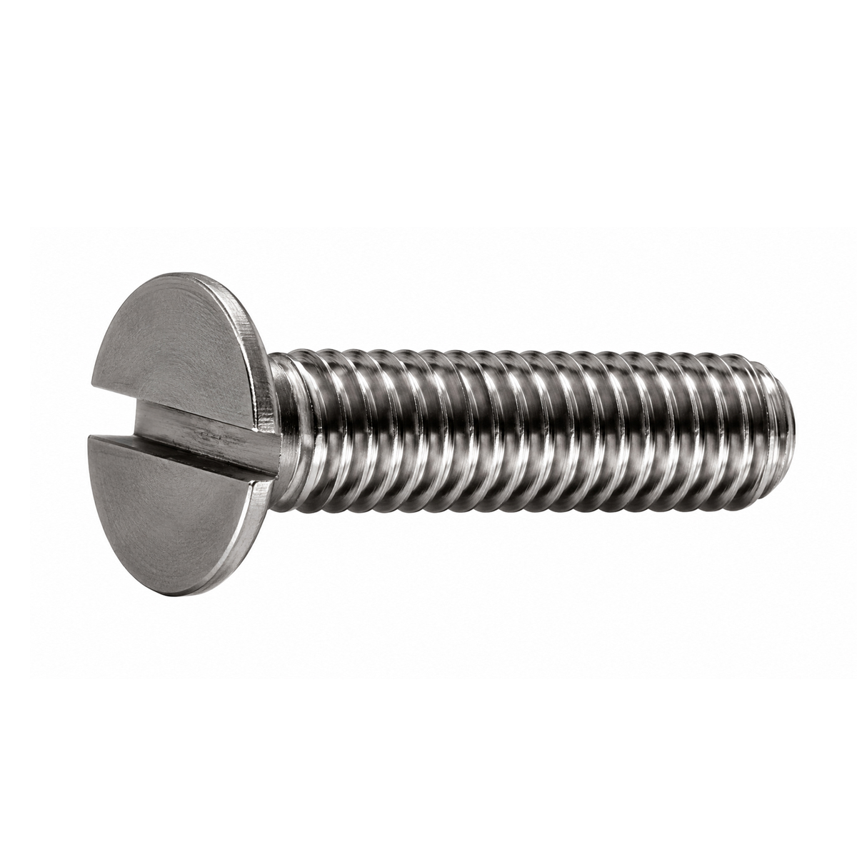 Parafuso cabeça chata fenda inox 304